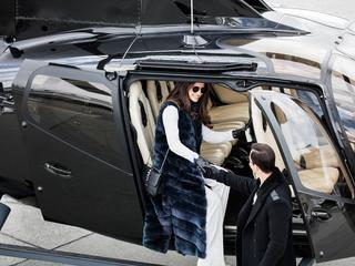 Helicopter woman